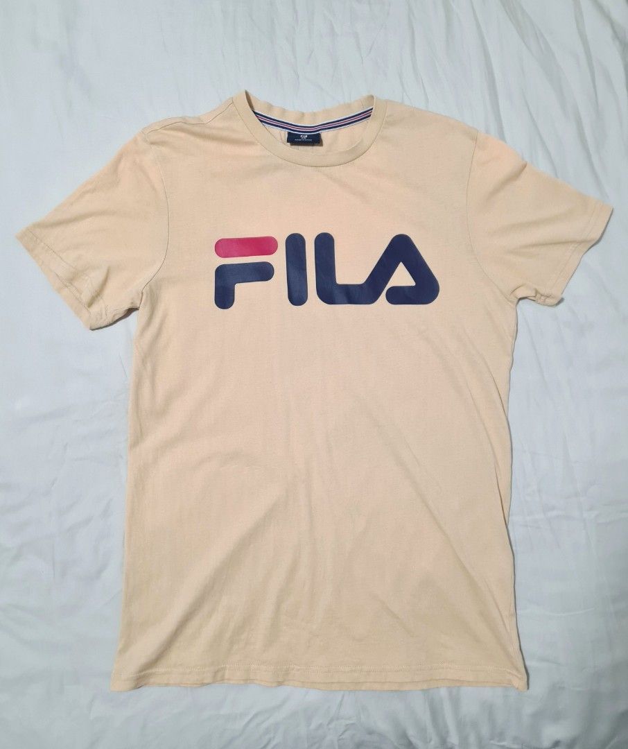 Beige fila shirt discount