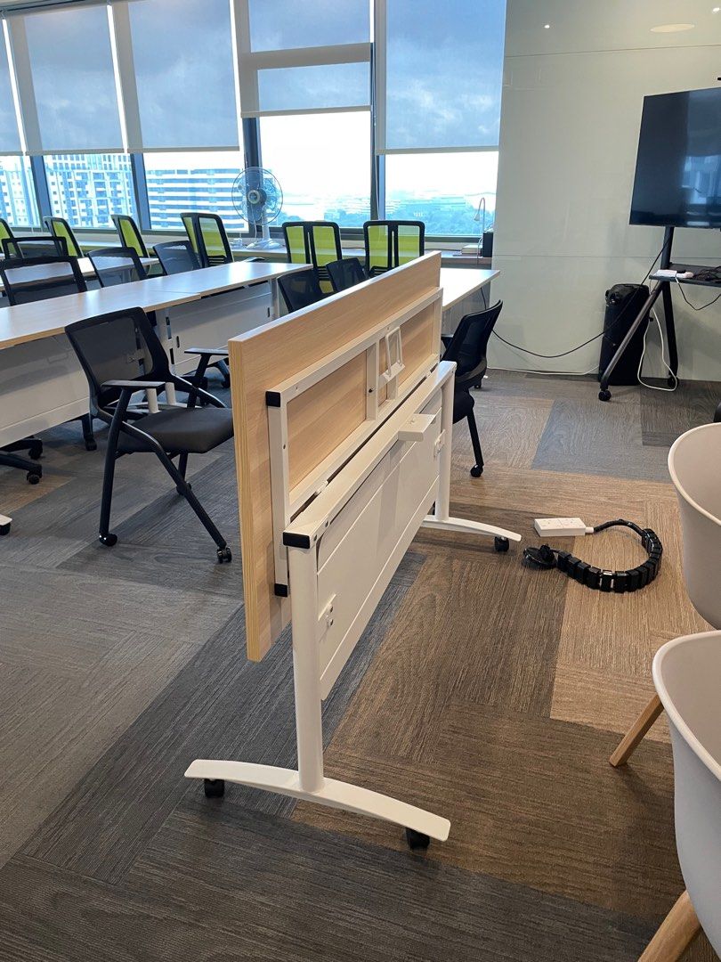 Foldable Table (Category: Tables & Sets) located in Shah Alam. Submitted by arifkevin (Listing ID 1203810197, Image 1). Description: Foldable Table suitable for Office, Seminar, Classroom Great condition Bought for RM488 per unit 8 pcs Table available .