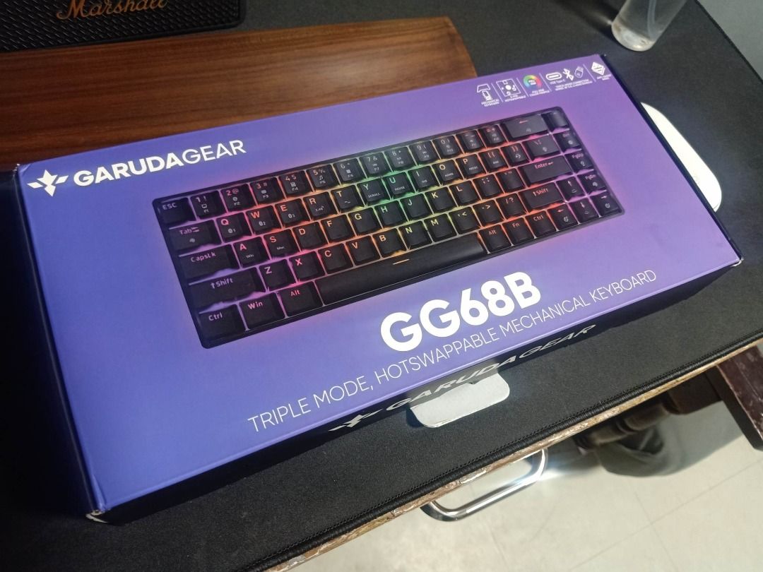 GARUDA GEAR GG68B (BLACK) TriMode Wireless, Hot Swappable, 65