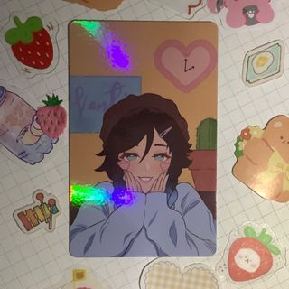 Genshin impact holographic fan made photocards