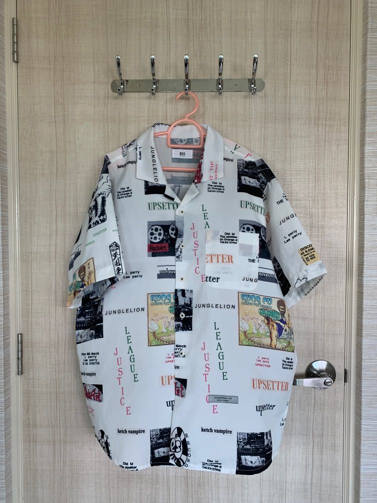 Graphic button down shirt, Men's Fashion, Tops & Sets, Tshirts & Polo