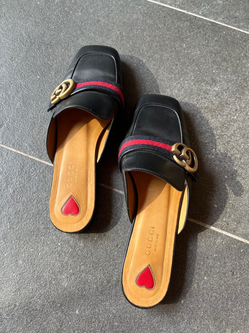 leather black loafers women's
