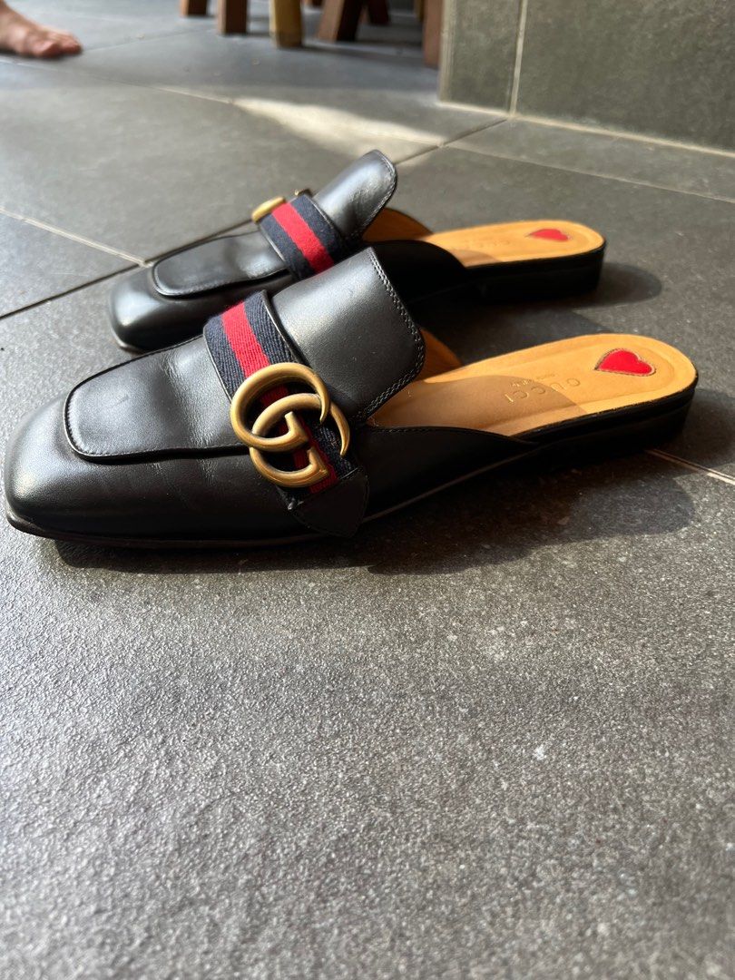 mens gucci backless loafers
