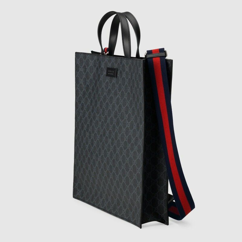 Gucci GG Supreme Black Tote Luxury Bags Wallets on Carousell