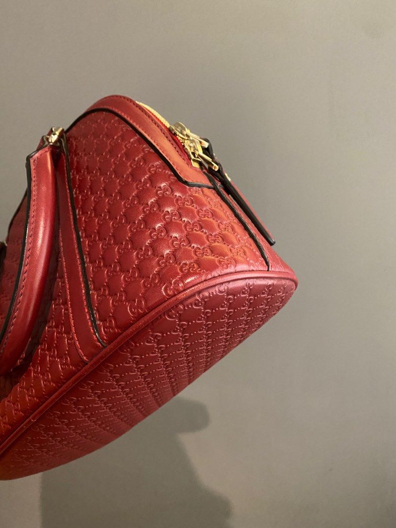 Gucci Microguccissima in Red, Luxury, Bags & Wallets on Carousell
