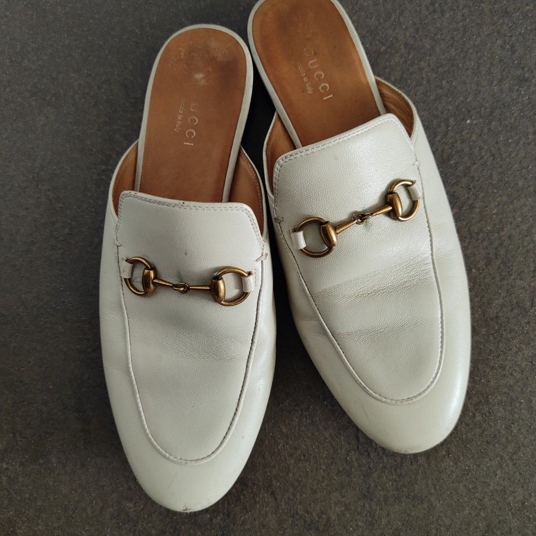 Gucci Princetown leather beige Luxury Sneakers Footwear on