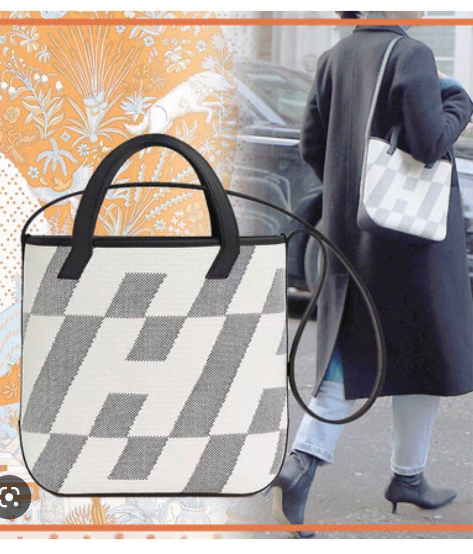 Hermes Cabas H en Biais 27 bag, Luxury, Bags & Wallets on Carousell
