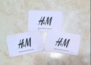 H&M Gift Card worth P9,886
Less P100