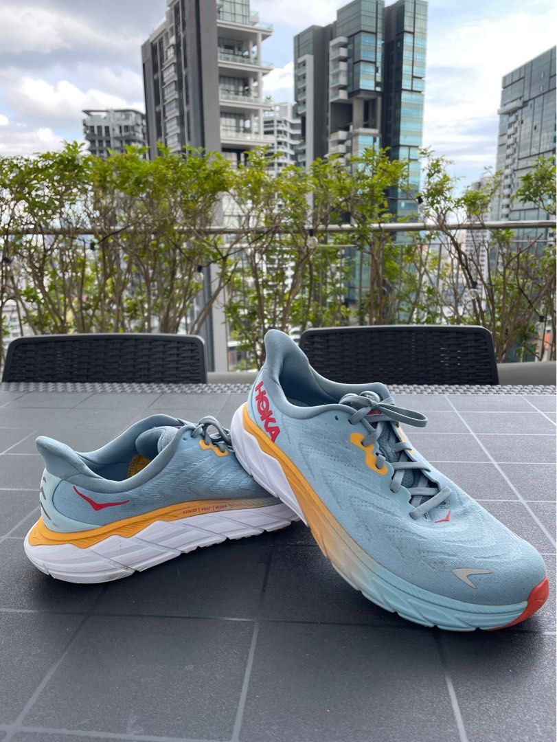Hoka One One Arahi 6 Shoes Blue Orange Women s Fashion Footwear