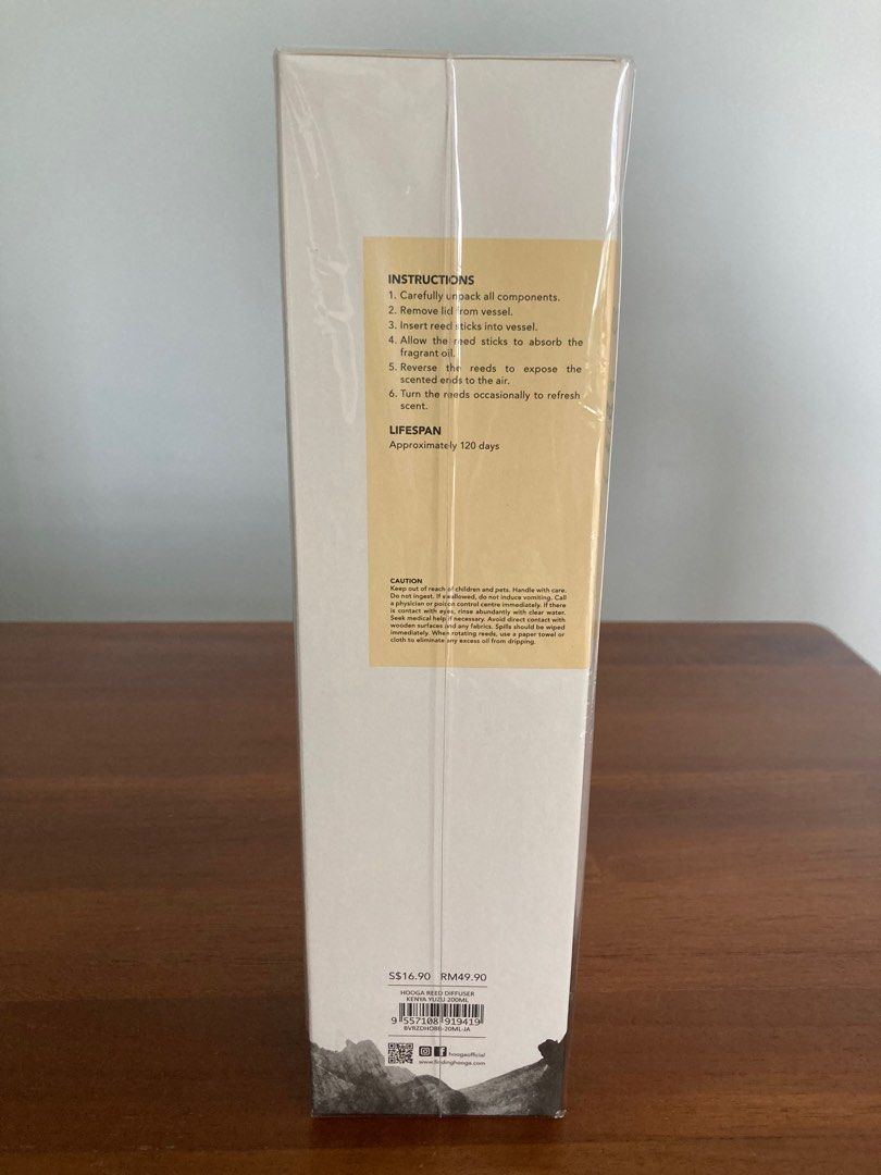 Hooga Reed Diffuser Kenya Yuzu, Furniture & Home Living, Home Fragrance