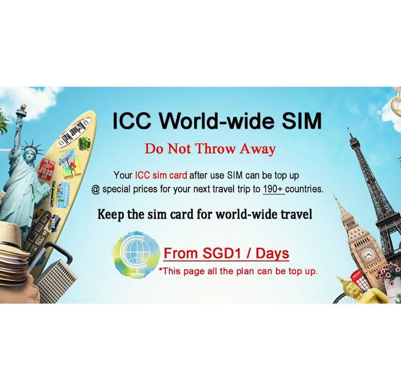 ICC SIM Card New Zealand 20 Days Unlimited Data + Call*, Mobile