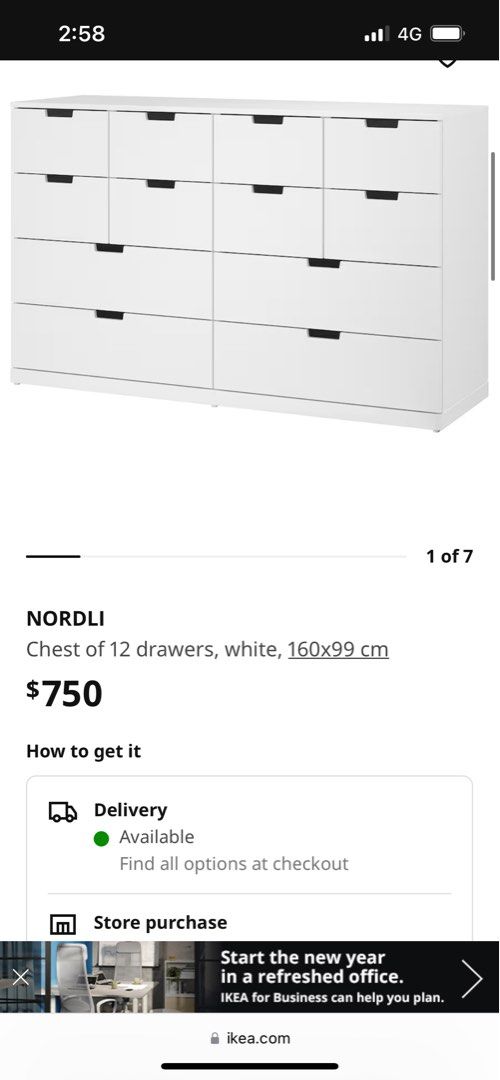 Ikea Dresser (shelves/ drawers), Furniture & Home Living