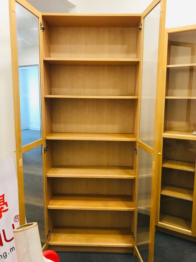 Ikea solid wood glass door (good condition), Furniture & Home