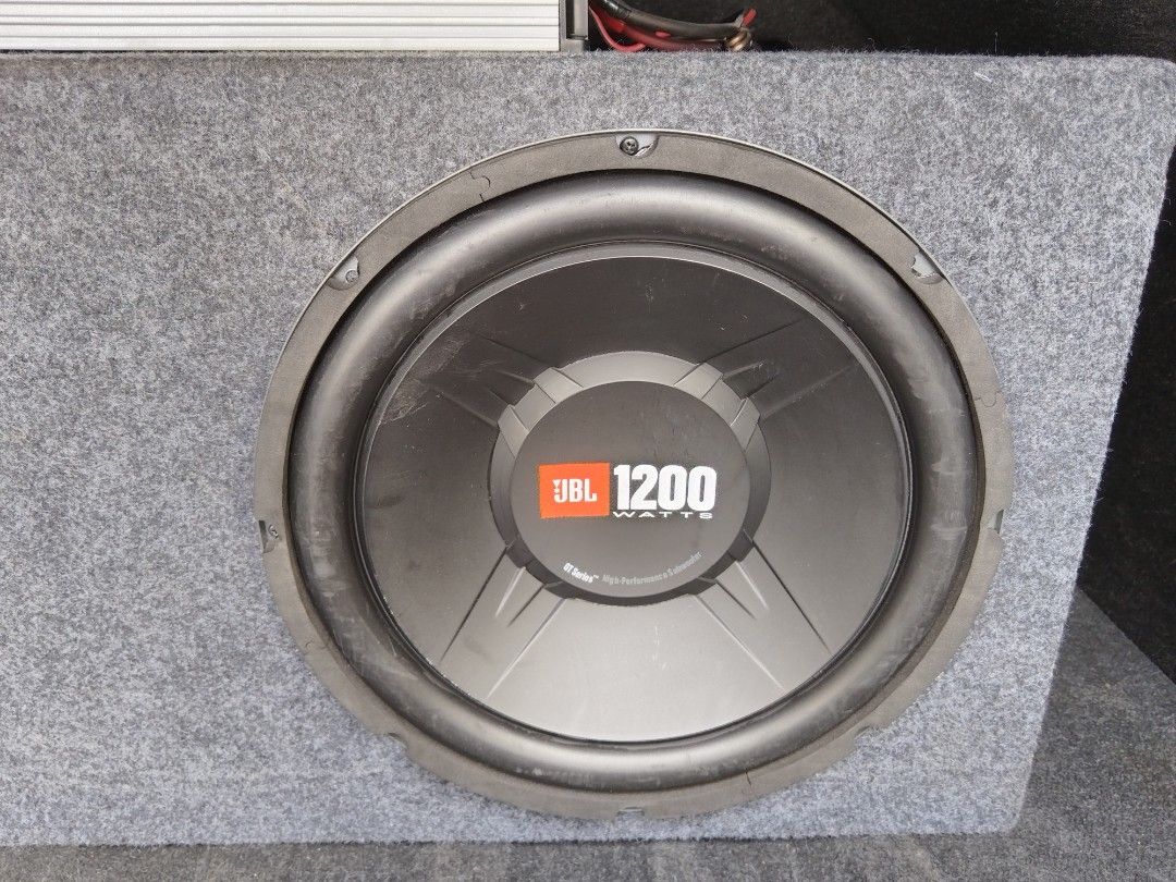 JBL Subwoofer Speaker w/ V12 Ampli, Audio, Soundbars, Speakers & Amplifiers on Carousell