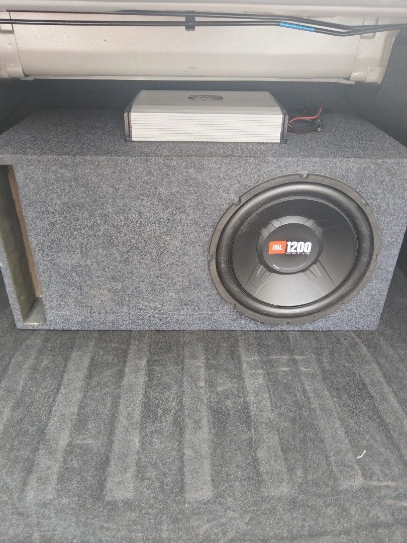 JBL Subwoofer Speaker w/ V12 Ampli, Audio, Soundbars, Speakers & Amplifiers on Carousell