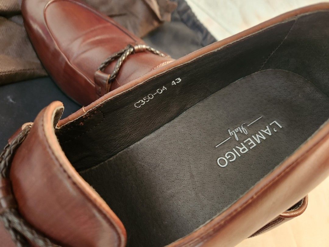 L'amerigo Italy Shoes Brown 意大利皮鞋啡色43, 男裝, 鞋, 西裝鞋- Carousell