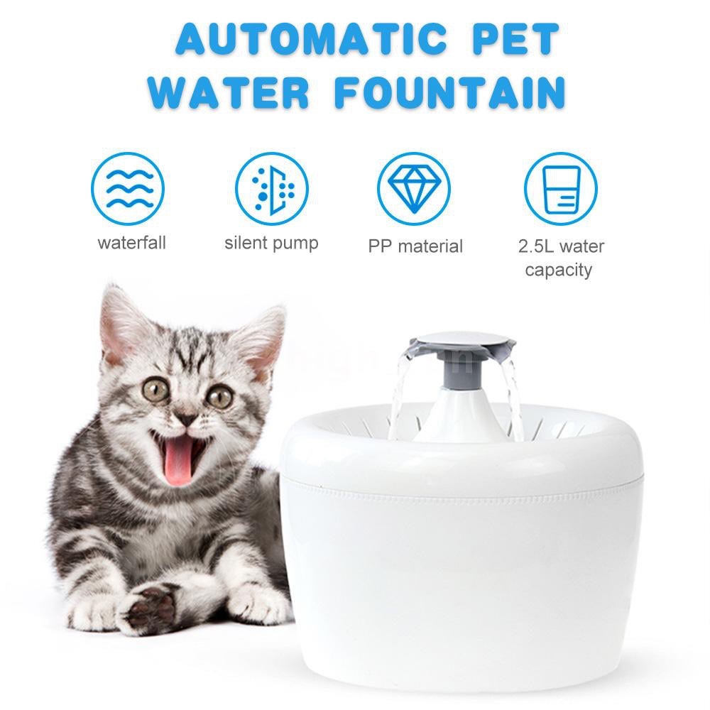 Large Automatic Pet Water Fountain For Dog Cat Water Dispenser LED Pet