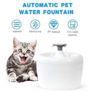 Large Automatic Pet Water Fountain For Dog Cat Water Dispenser LED Pet Drinking Fountain