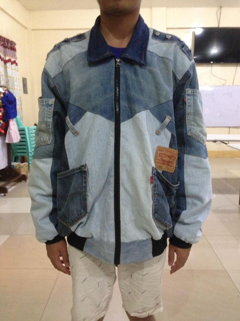 Levi's Patchwork Denim Jacket, Men's Fashion, Coats, Jackets and Outerwear  on Carousell