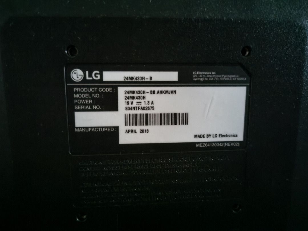LG 1080p 24 Inch 75 hertz Monitor, Computers & Tech, Parts ...