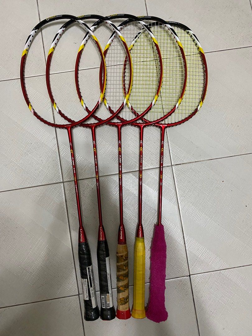 Li Ning flame N55 badminton racket, Sports Equipment, Sports & Games ...