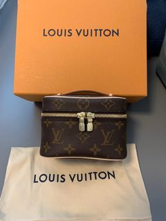 💯 Authentic LV, Monogram Nice Nano Vanity Bag, Luxury, Bags & Wallets on  Carousell