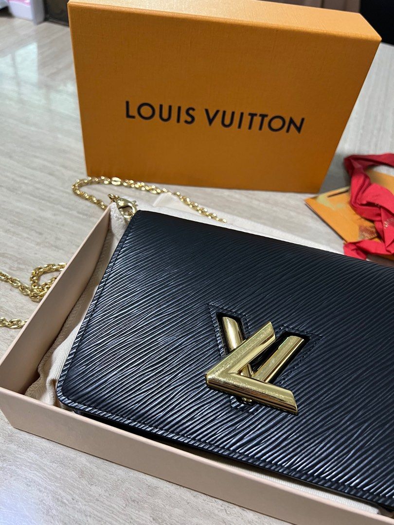 LV Twist Belt Chain Pouch, Luxury, Bags & Wallets on Carousell