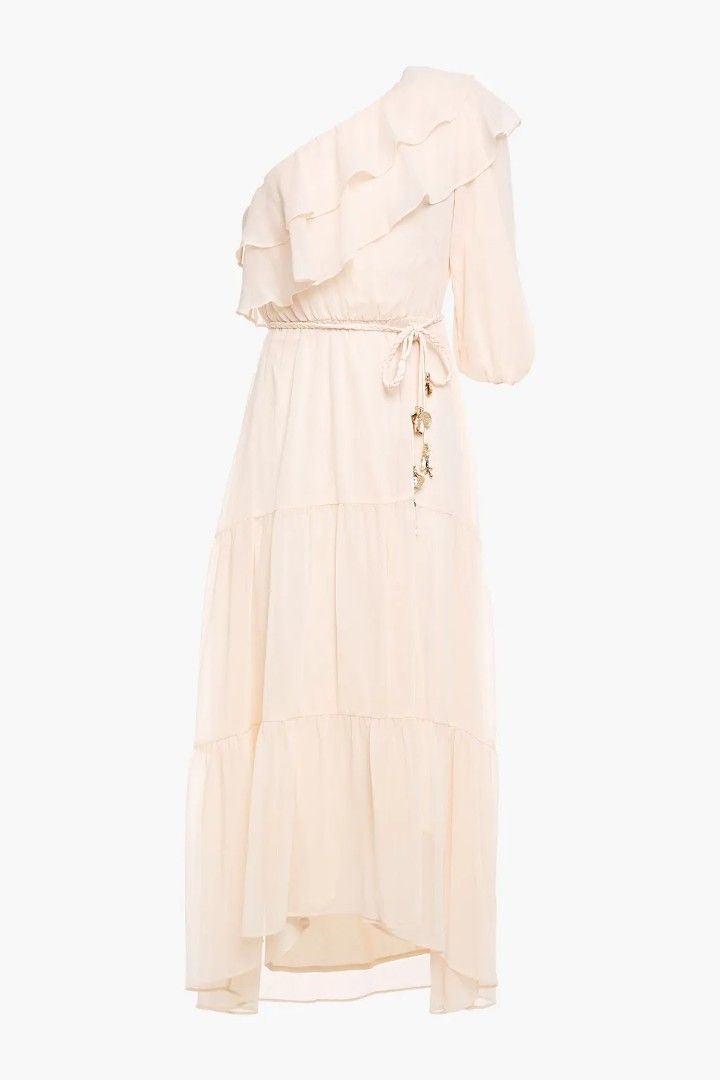 Maje one shoulder dress top