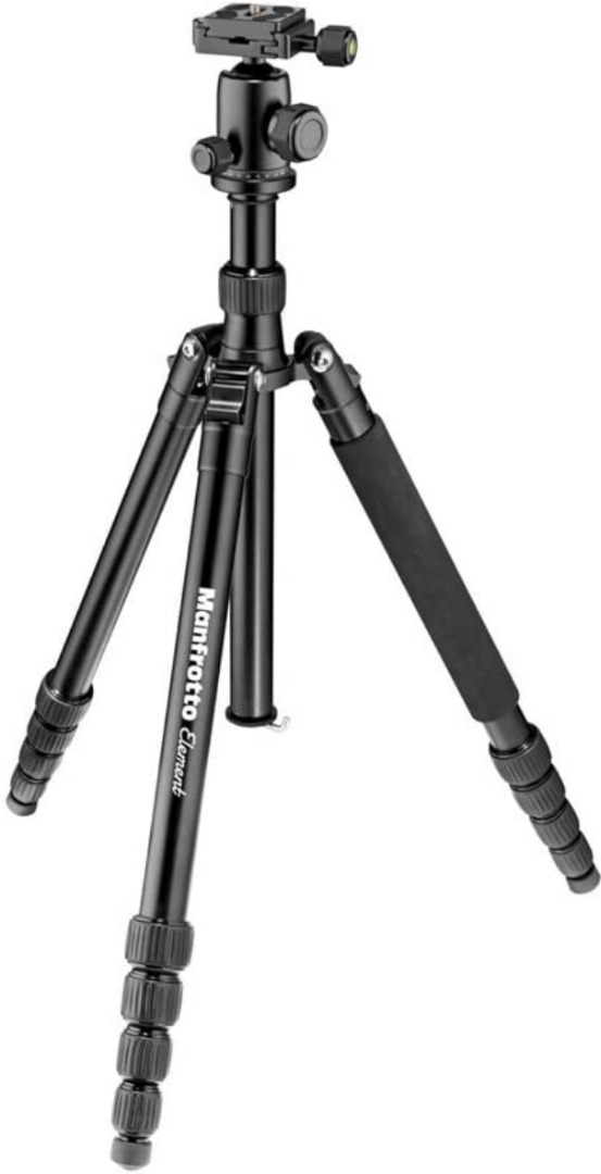 Monopiede Manfrotto Element In Alluminio - 5 Sezioni, Portata 15 Kg, Altezza Max 150 Cm, Peso 500 G