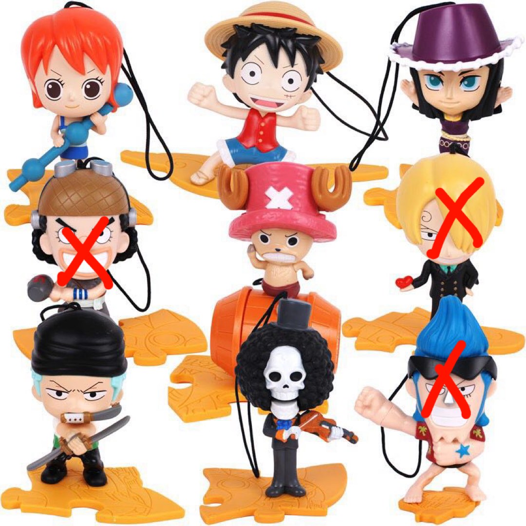 McDonalds One Piece Happy Meal Toys, Hobbies & Toys, Toys & Games on