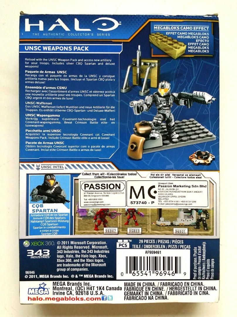 Bricker - Construit par MEGABLOKS 96946 UNSC Weapon Pack