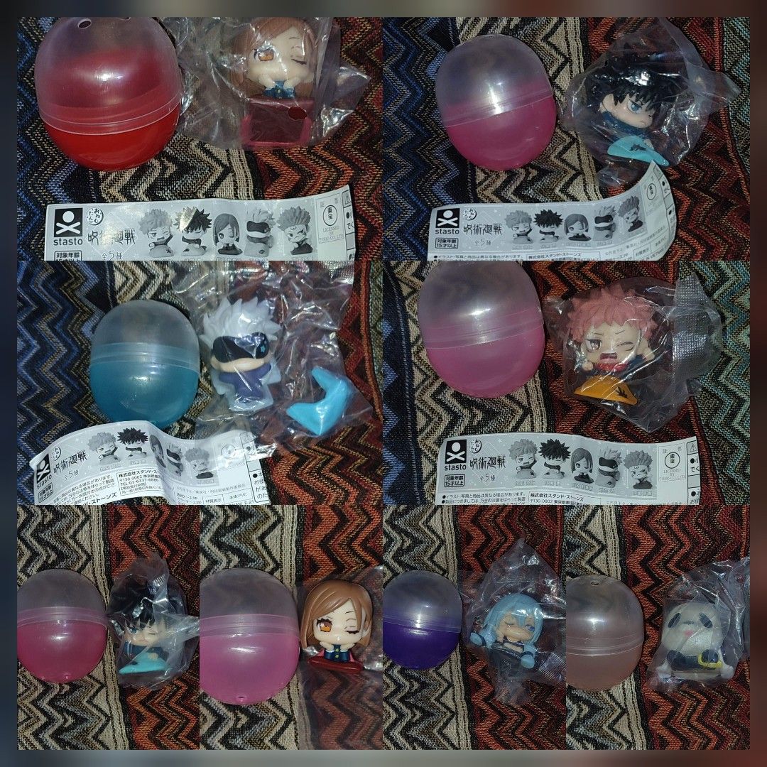 Set De 5 Figurines Stasto Sleeping Jujutsu Kaisen Movie 0 Onemutan, Neuf
