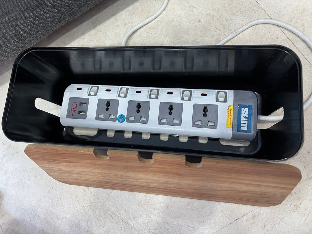 Multi extension socket 3M cable + Organizer box, TV & Home Appliances ...