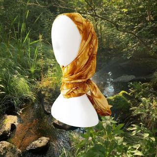 Mustard Chiffon Shawl