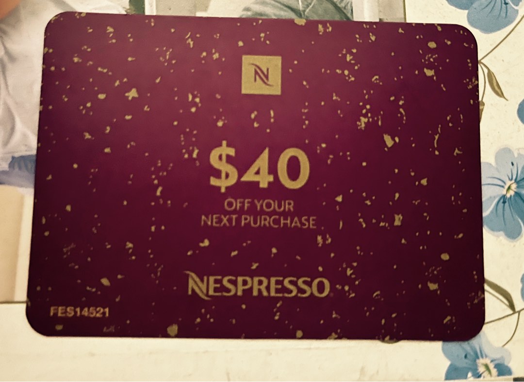 Nespresso gift card, TV & Home Appliances, Kitchen Appliances, Coffee