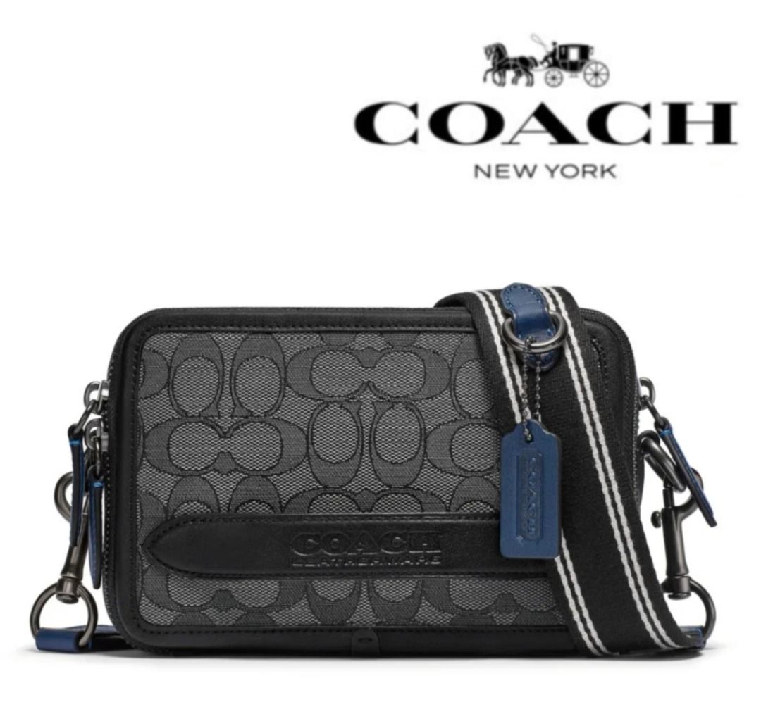 New Coach Original Charter Crossbody Shoulder Sling In Signature Jacquard Crossbody Hand Handle Bag For Men Come With Complete Set Suitable for Gift