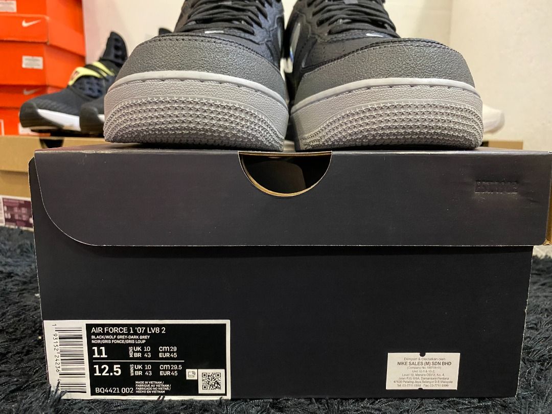 Nike air force 1 gris foncé best sale