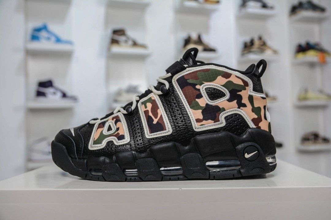 Nike Air More Uptempo 96 QS Camo 2019 CJ6122 001 Men s Fashion Footwear Sneakers on Carousell