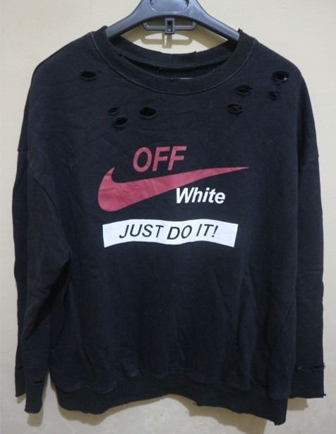 Nike X Off White Crewneck No Tag Model sobek2
