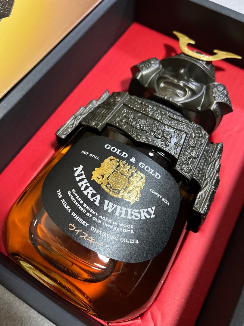未開封 ニッカ ウィスキー 兜 NIKKA WHISKY GOLD & GOLD 特級 ニッカ