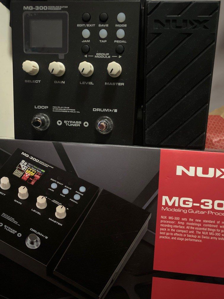 Nux mg300 multi-effects, 興趣及遊戲, 音樂、樂器& 配件, 樂器配件