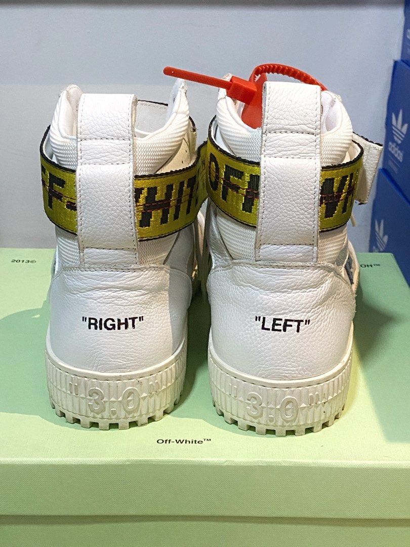 OFF WHITE Hi Top Industrial Sneakers