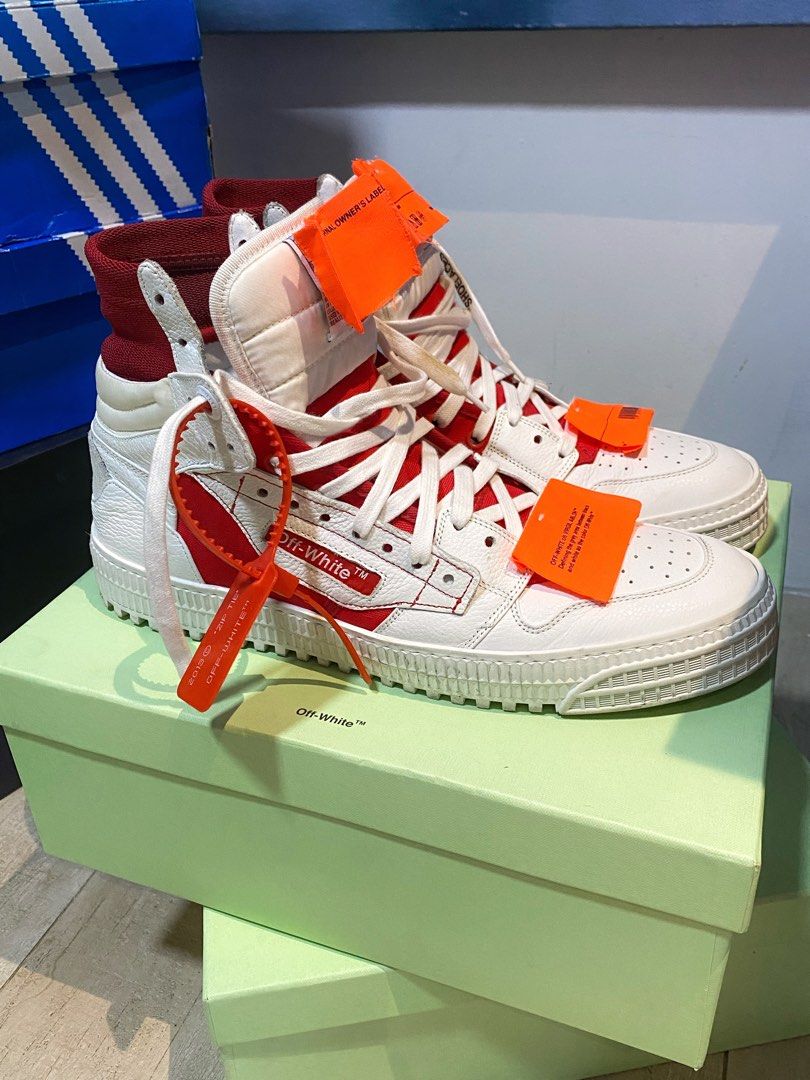 OFF WHITE Hi Top Sneakers Men s Fashion Footwear Sneakers on