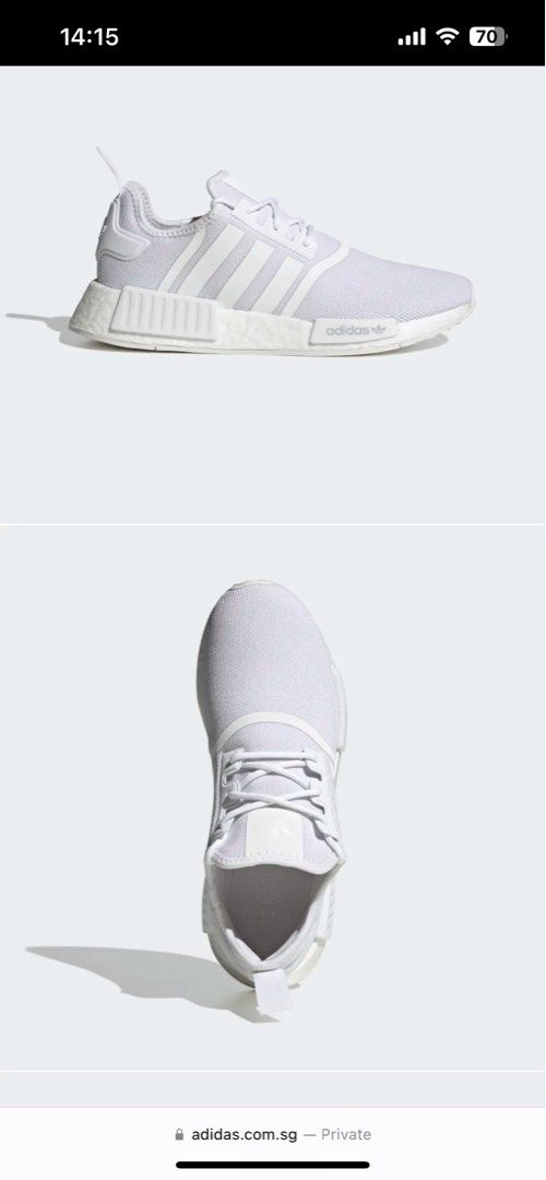 Originals Adidas NMD R1 Primeblue (White), Women's Fashion, Footwear,  Sneakers on Carousell