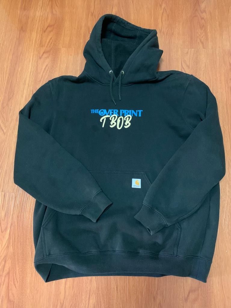 Overprint x Carhartt x TBOB hoodie XL, 男裝, 外套及戶外衣服- Carousell