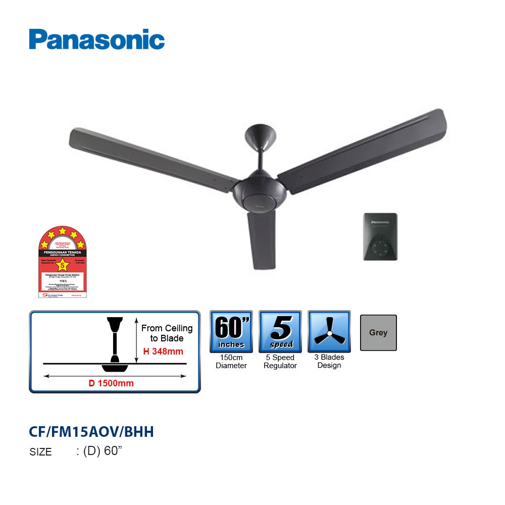 Panasonic ceiling fan 3 blade, TV & Home Appliances, Air Conditioners
