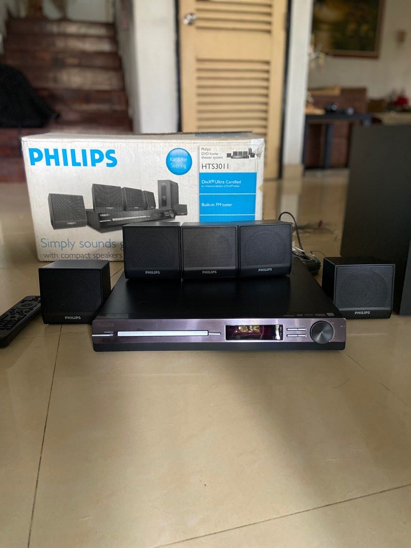Philips Home Theatre 5.1 Speaker System, Audio, Soundbars, Speakers & Amplifiers on Carousell