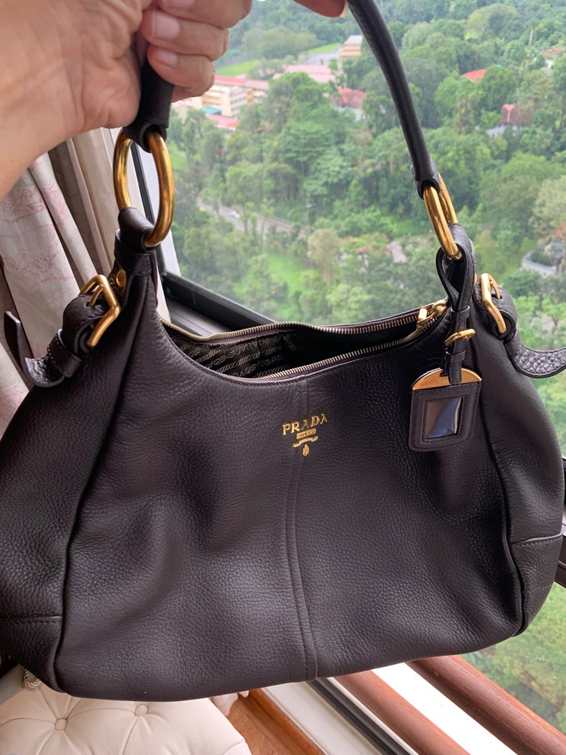 Prada shoulder bag, Luxury, Bags & Wallets on Carousell