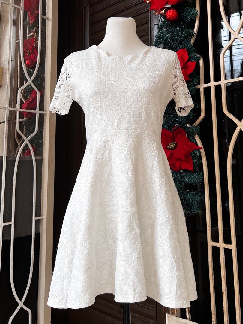 Premium Korean White Dress, Women's Fashion, Dresses & Sets, Dresses on ...