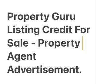 Property Guru Advertisement Credit - Earn Passive Income with Room Rental.  Not House Agent Sell Rent Service